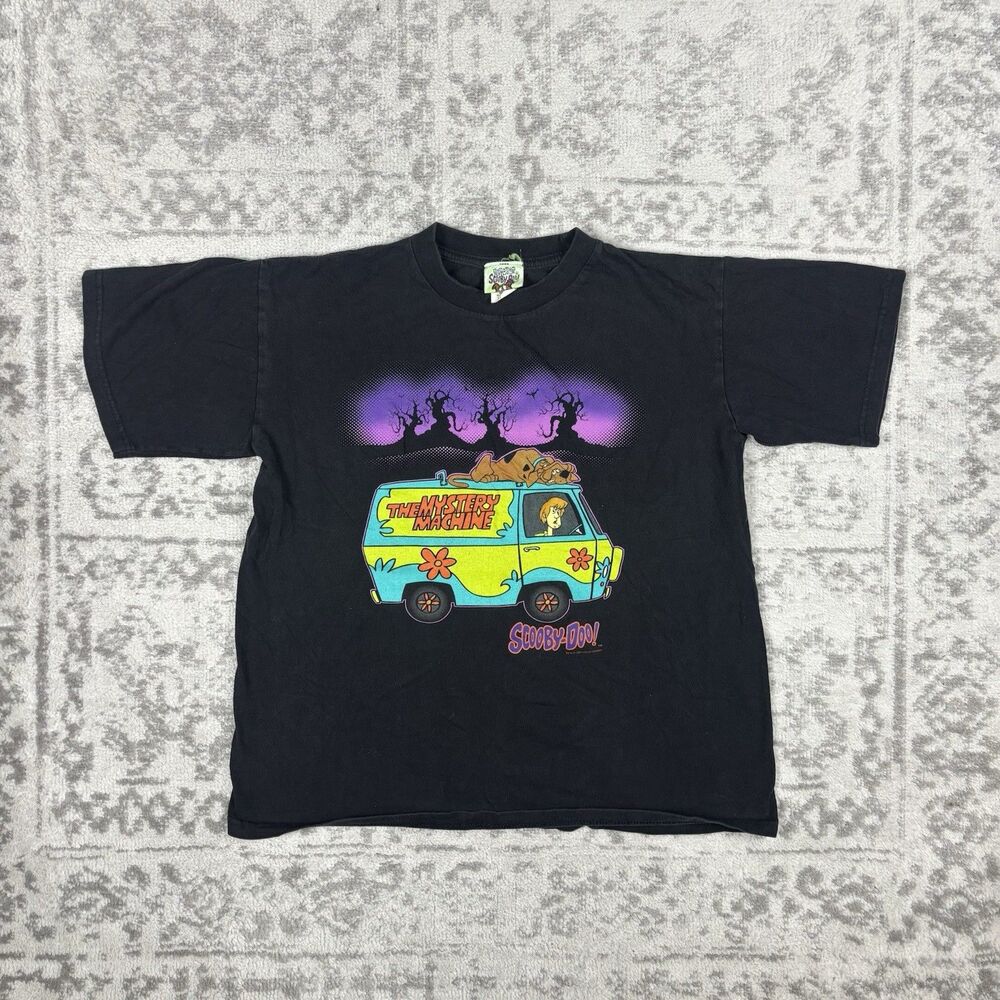 VTG Scooby Doo T Shirt Cartoon Network Mystery Machine Monster 90s Kids Size XL